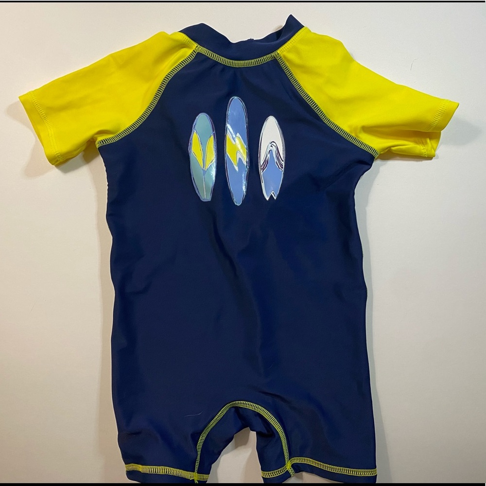 Blue and yellow Rashguard for toddler